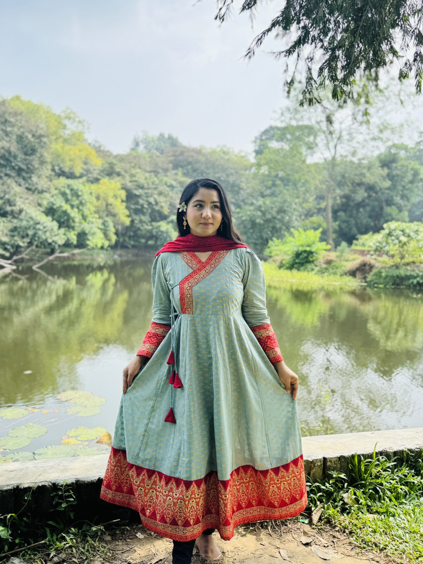 12 kolir anarkali- 2pcs