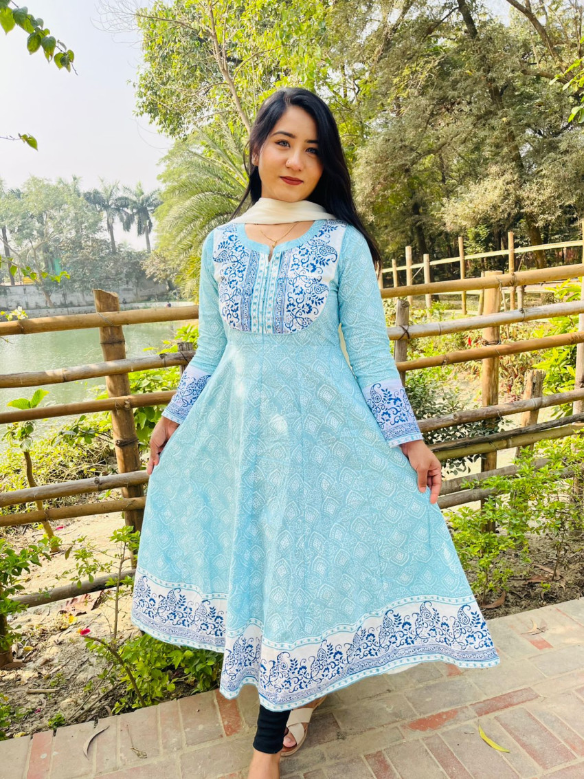 12 kolir anarkali - 1 Pcs